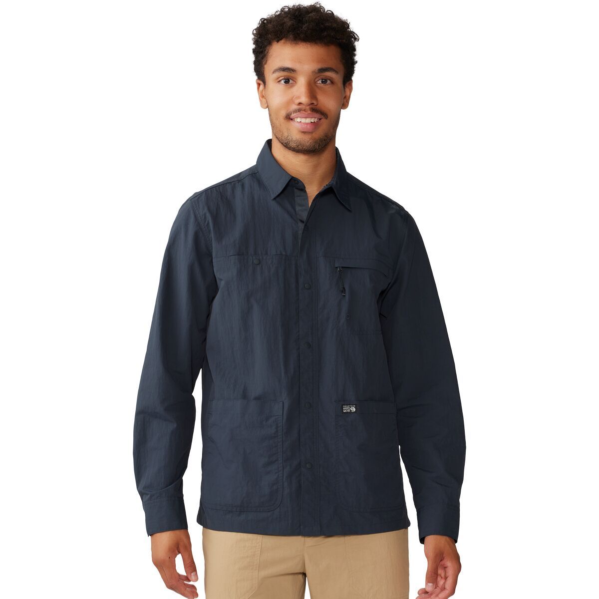 Mountain Hardwear Stryder Long-Sleeve Shirt - Men's Dark Storm, XXL