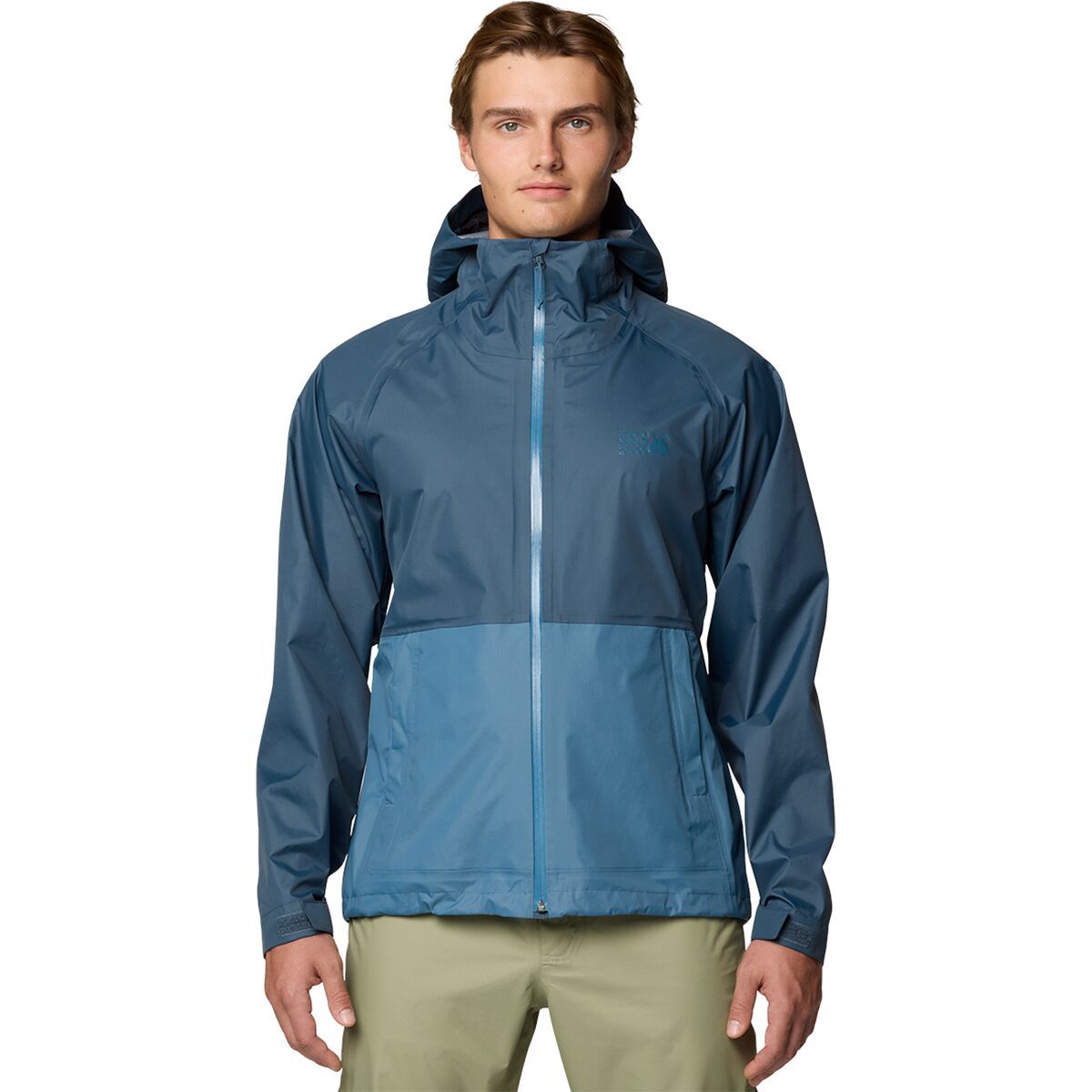 Image of Mountain Hardwear Threshold Jacket - Men's Moon Blue/Adriatic Blue, M