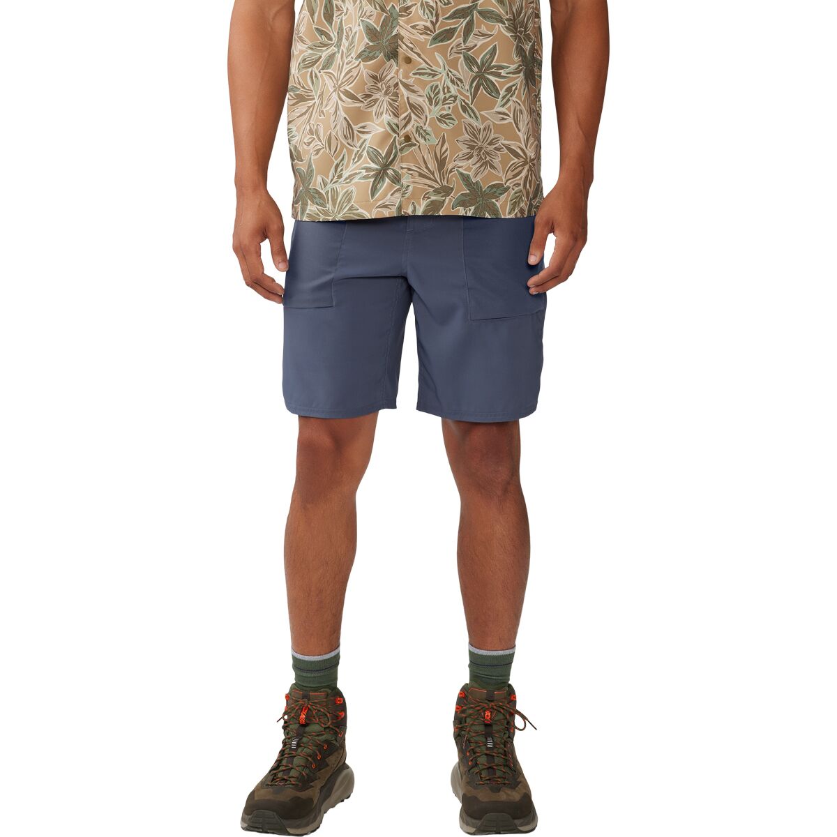Mountain Hardwear Mountain Hardwear Trail Sender 7in Short - Men's Blue Slate/Dark Storm, 40