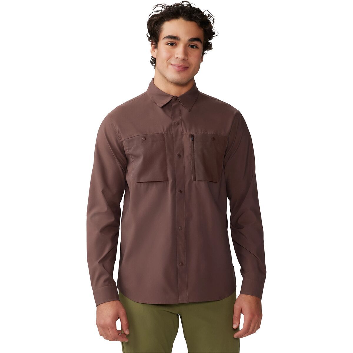 Mountain Hardwear Trail Sender Long-Sleeve Shirt - Men's Carob, XL