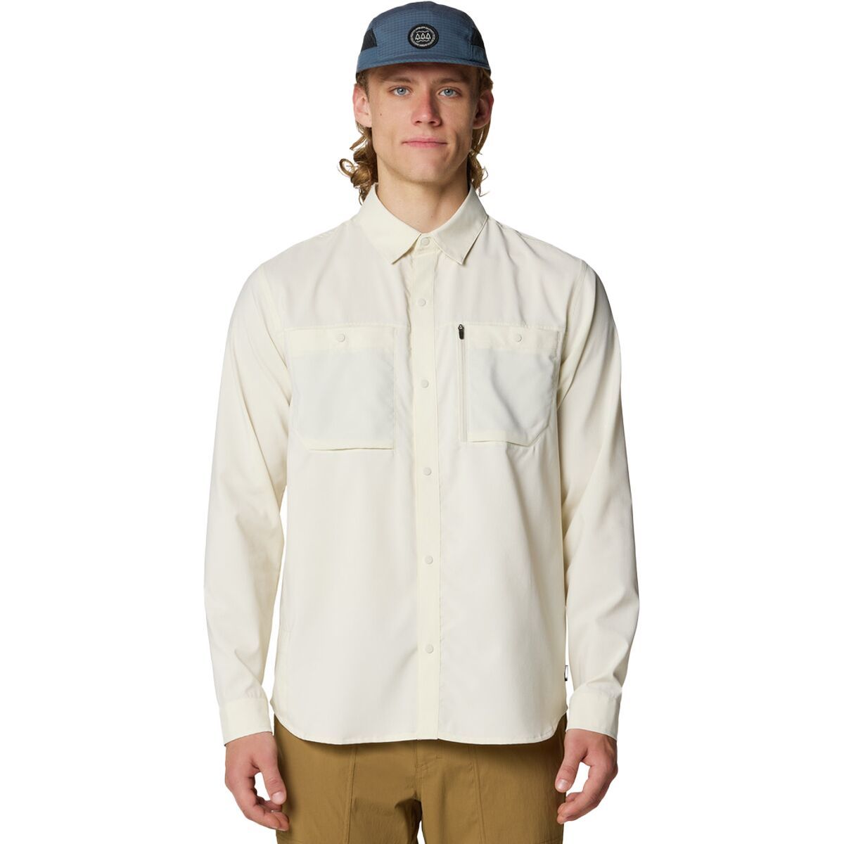 Image of Mountain Hardwear Trail Sender Long-Sleeve Shirt - Men's Stone, L