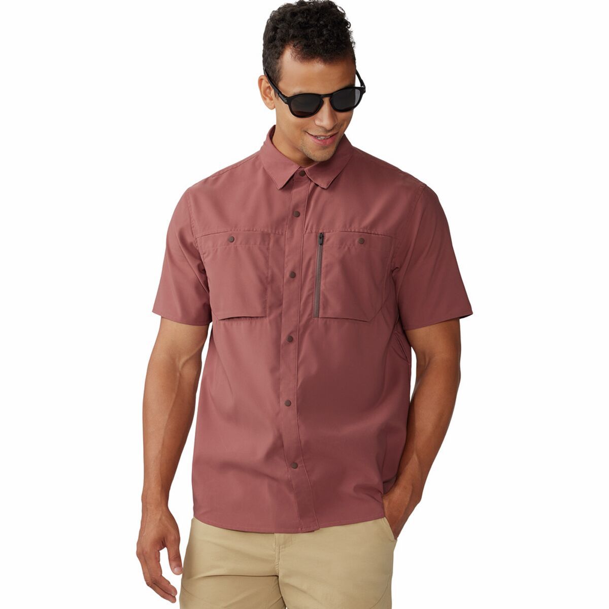 Mountain Hardwear Trail Sender Short-Sleeve Shirt - Men's Clay Earth, S