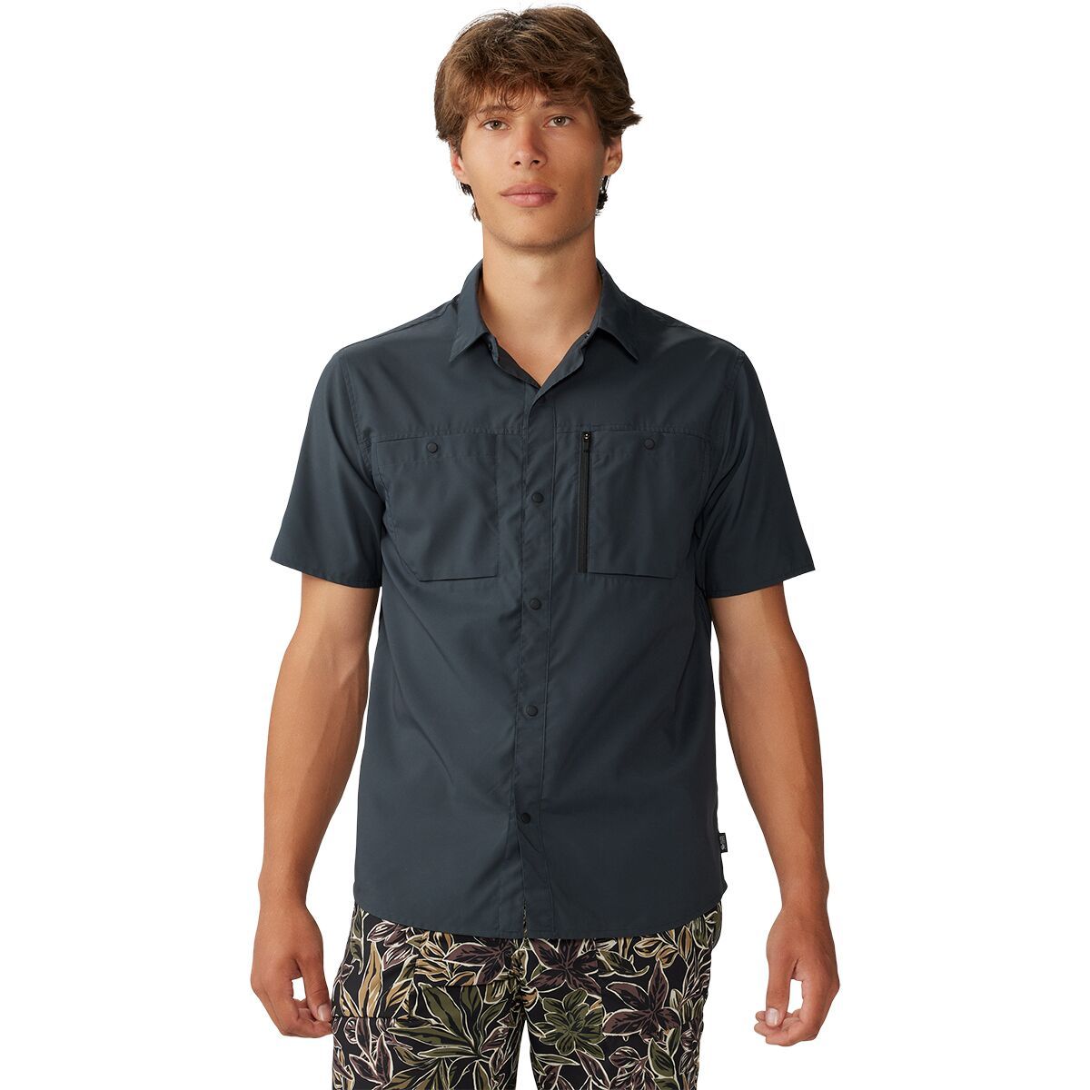 Mountain Hardwear Trail Sender Short-Sleeve Shirt - Men's Dark Storm, XXL