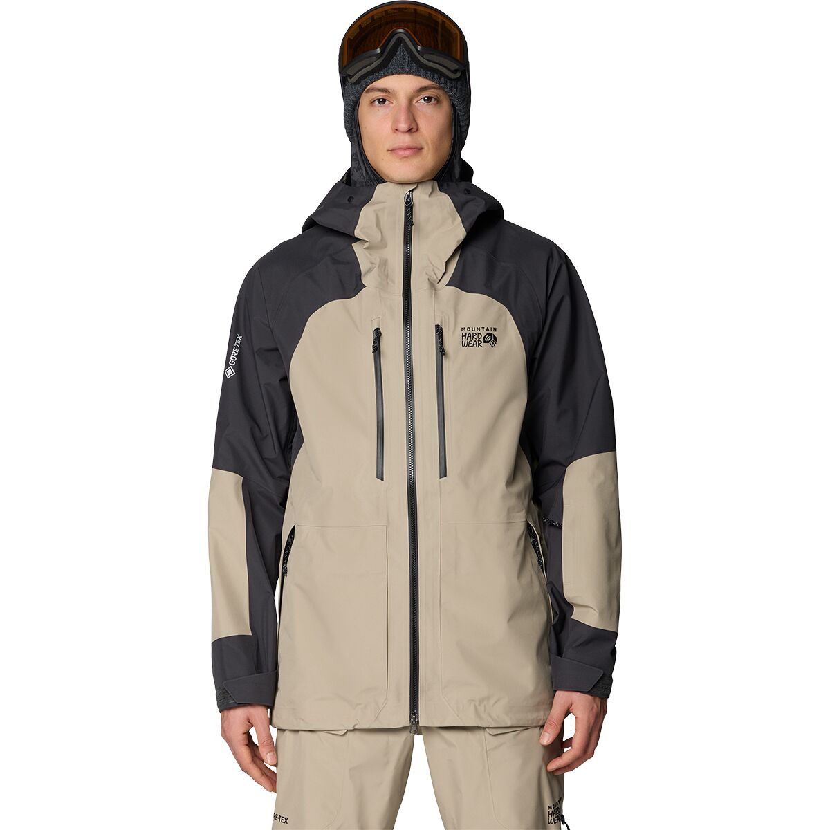 Image of Mountain Hardwear Boundary Ridge GORE-TEX 3L Jacket - Men's Badlands/Shark, M
