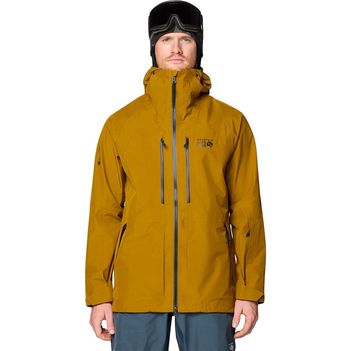 Image of Mountain Hardwear Boundary Ridge GORE-TEX 3L Jacket - Men's Olive Gold, XL