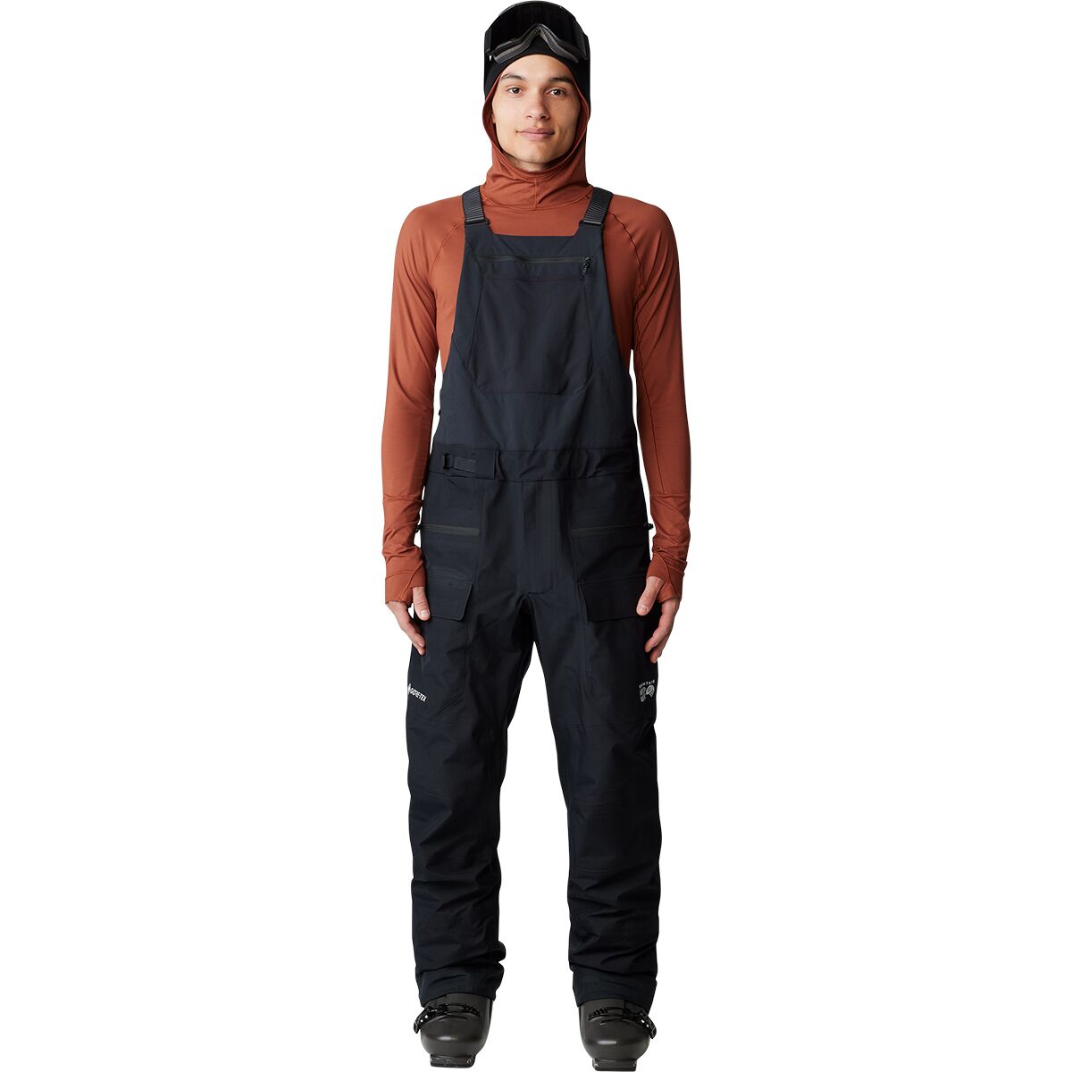 Image of Mountain Hardwear Boundary Ridge GTX 3L Bib Pant - Men's Black, XL/Reg