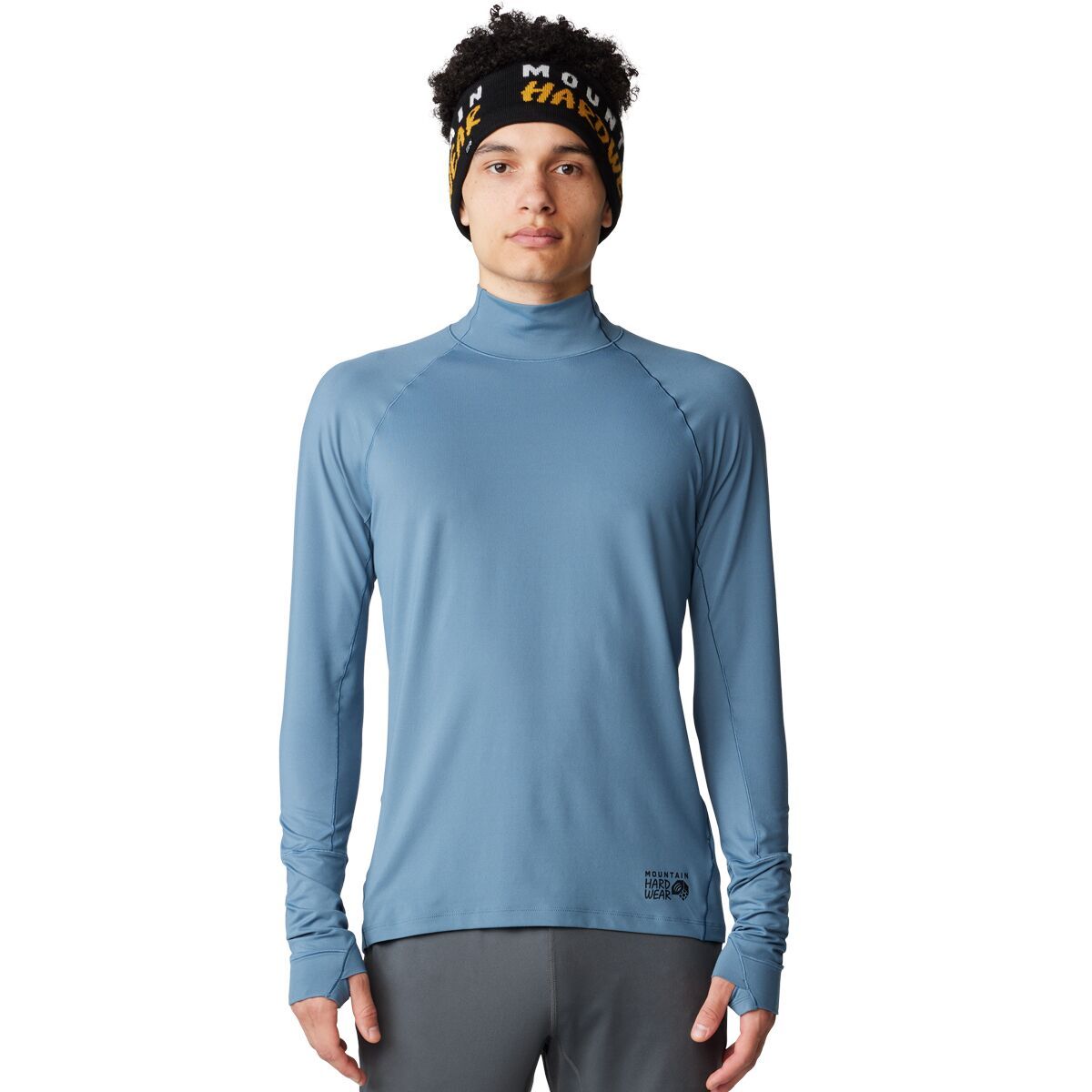 Image of Mountain Hardwear Butter Mockneck Top - Men's Asiatic Blue, M