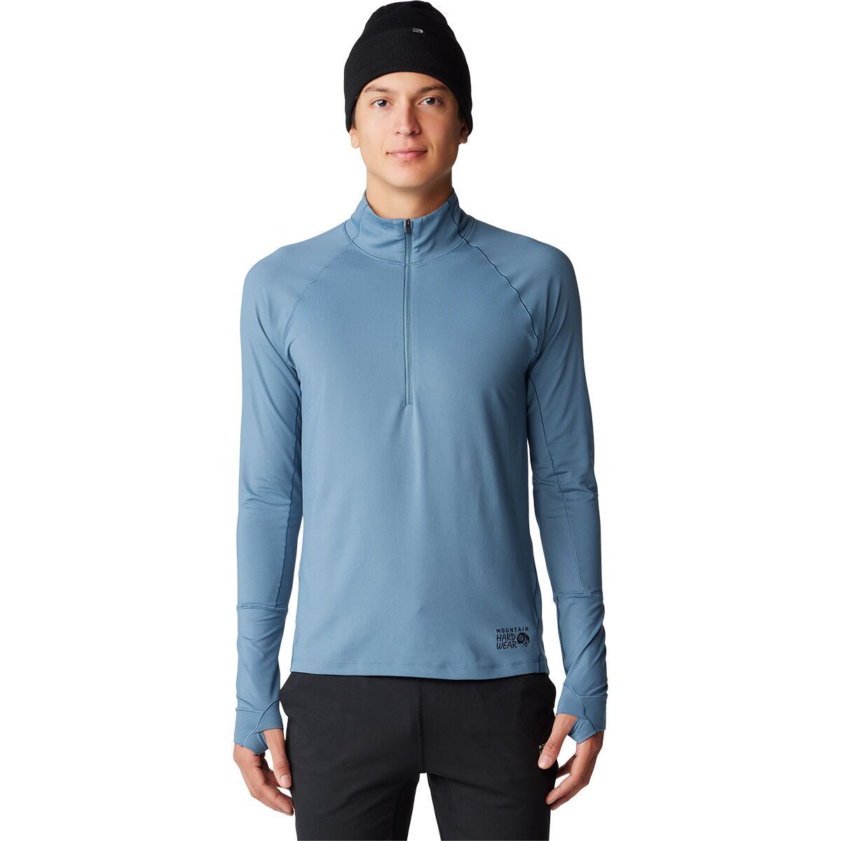 Image of Mountain Hardwear Butter Up 1/2-Zip Top - Men's Asiatic Blue, M