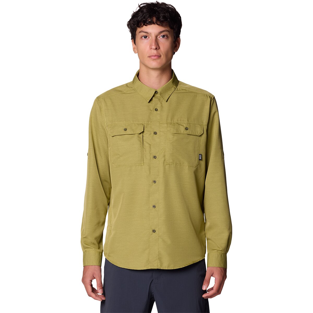 Image of Mountain Hardwear Canyon Long-Sleeve Shirt - Men's Bright Fatigue, XL