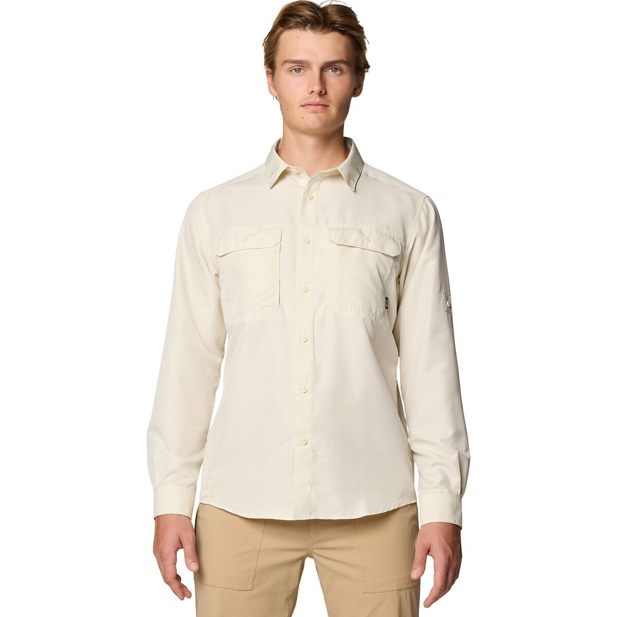 Image of Mountain Hardwear Canyon Long-Sleeve Shirt - Men's Stone, M