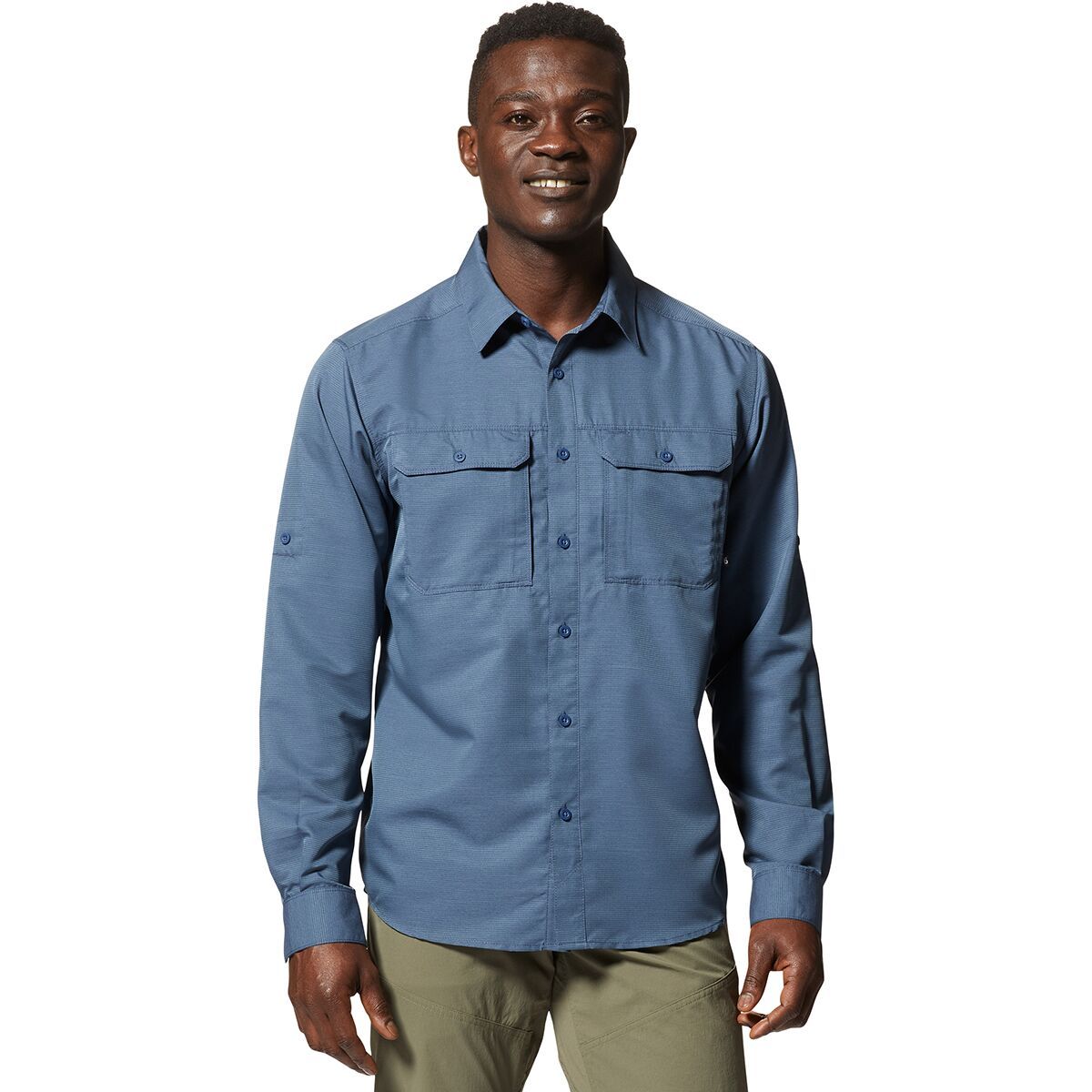 Image of Mountain Hardwear Canyon Long-Sleeve Shirt - Men's Zinc, S