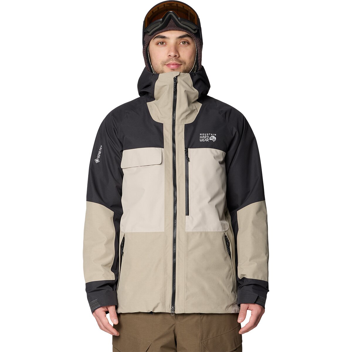 Image of Mountain Hardwear Cloud Bank GORE-TEX Jacket - Men's Badlands/Sandblast/Shark, XL
