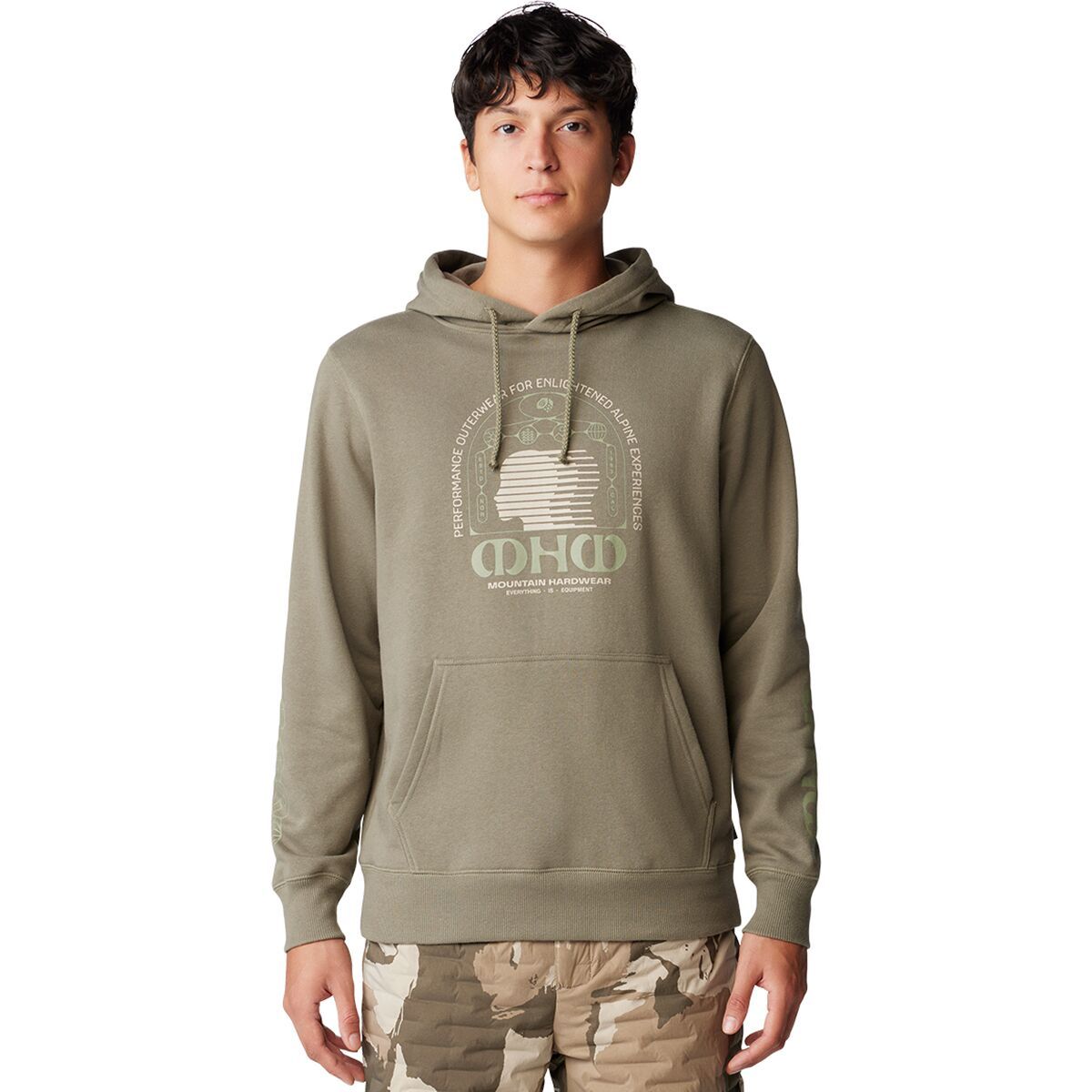 Image of Mountain Hardwear Experiences Pullover Hoodie - Men's Stone Green, S