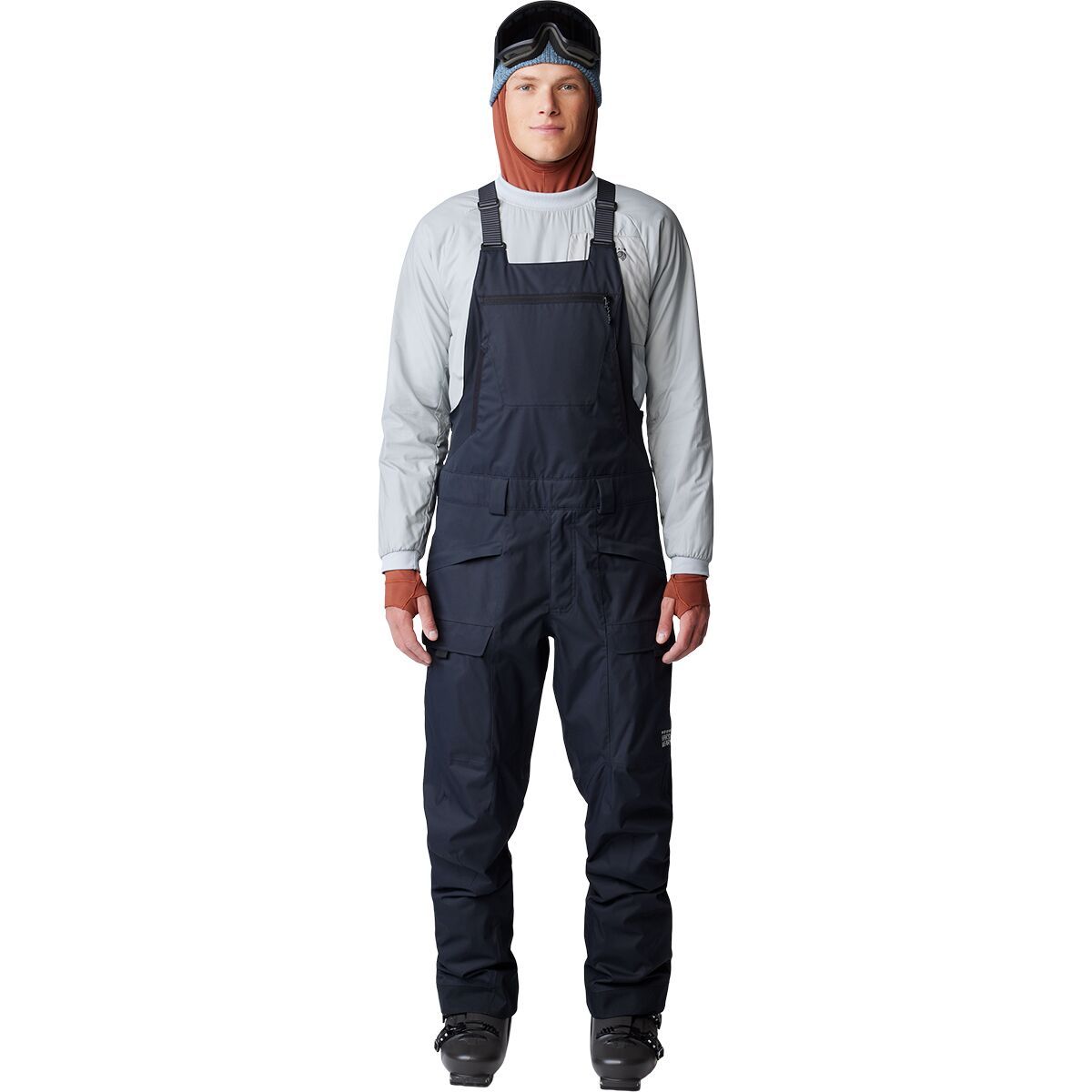 Image of Mountain Hardwear Firefall Bib Pant - Men's Black, M/Short