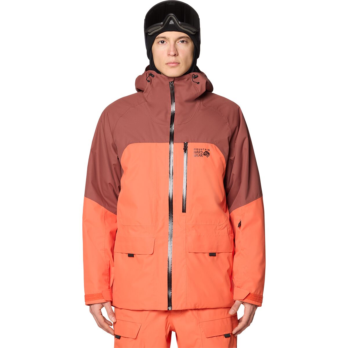 Image of Mountain Hardwear Firefall Insulated Jacket - Men's Aspect/Bourbon Brown, M