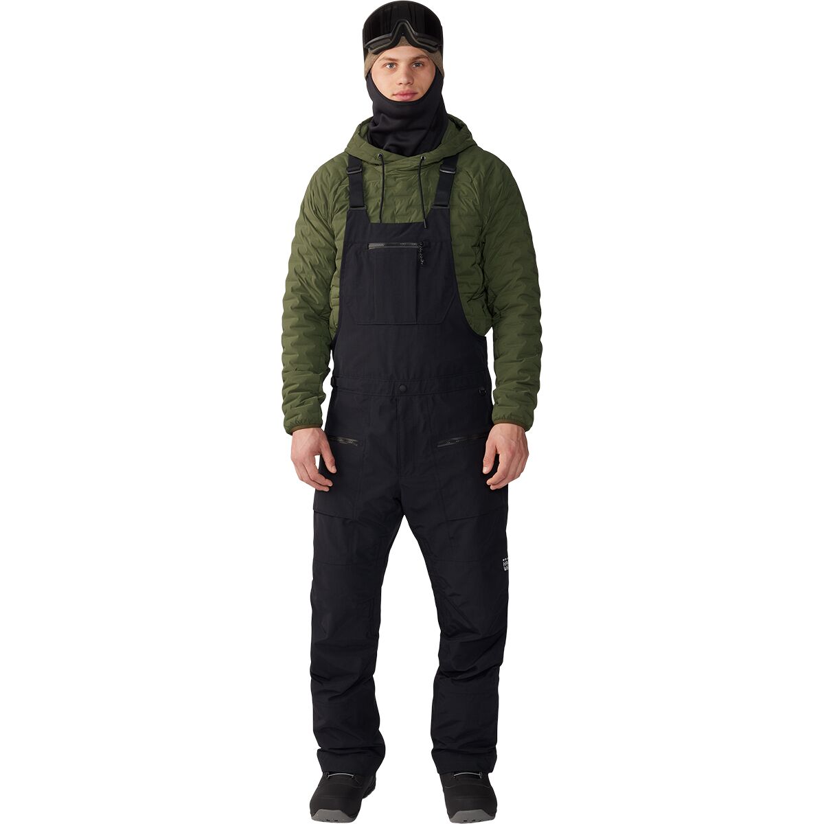 Image of Mountain Hardwear First Tracks Bib Pant - Men's Black, XL/Reg