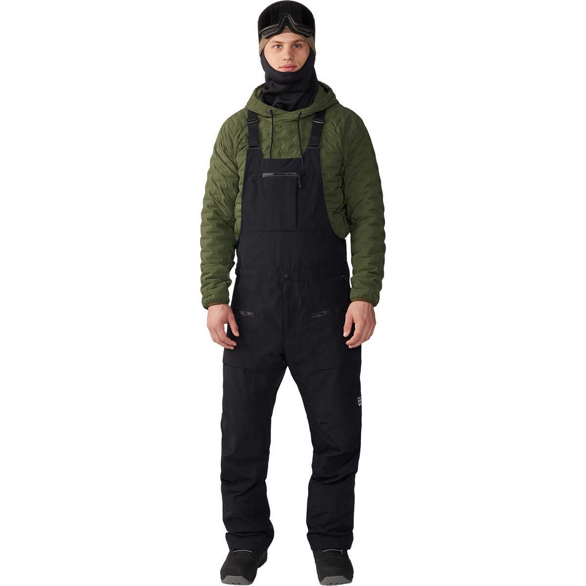 Image of Mountain Hardwear First Tracks Bib Pant - Men's Black, XXL/Reg