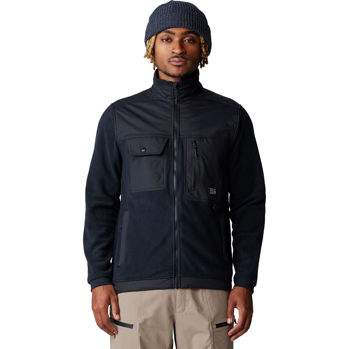 Image of Mountain Hardwear First Tracks Fleece Full-Zip Jacket - Men's Black, XL