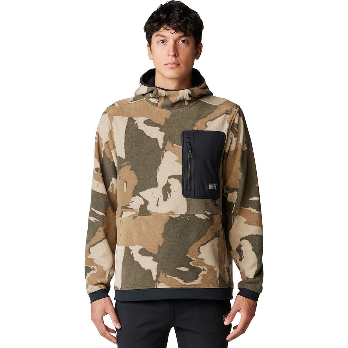 Mountain Hardwear First Tracks Fleece Pullover Hoodie - Men's Badlands Snowdrifts Print, S