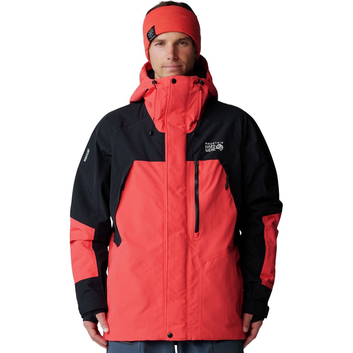 Image of Mountain Hardwear First Tracks Insulated Jacket - Men's Solar Pink/Black, M