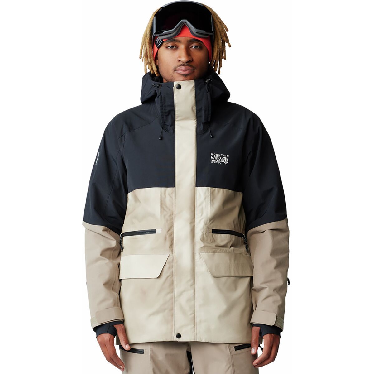 Image of Mountain Hardwear First Tracks Jacket - Men's Badlands/Dunes/Black, S
