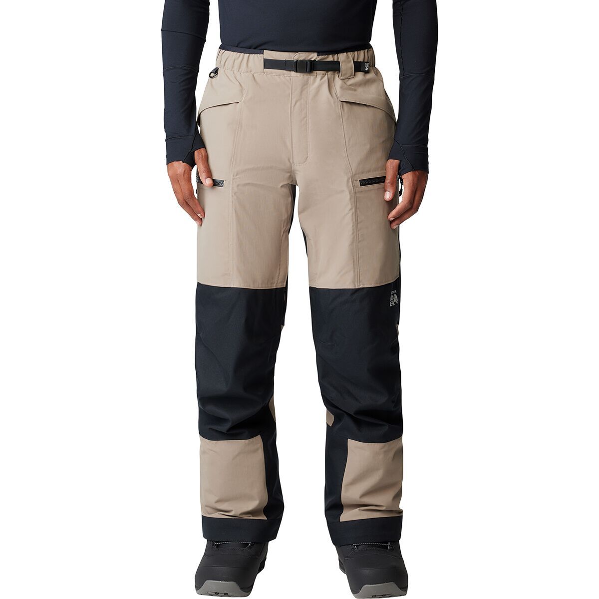 Image of Mountain Hardwear First Tracks Pant - Men's Dunes/Black, S/Reg