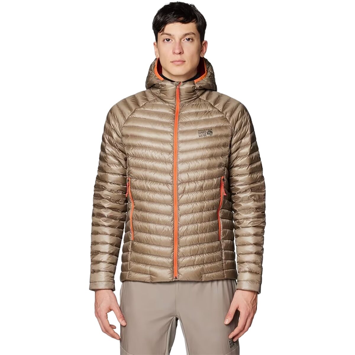 Image of Mountain Hardwear Ghost Whisperer Hooded Jacket - Men's Dunes, M