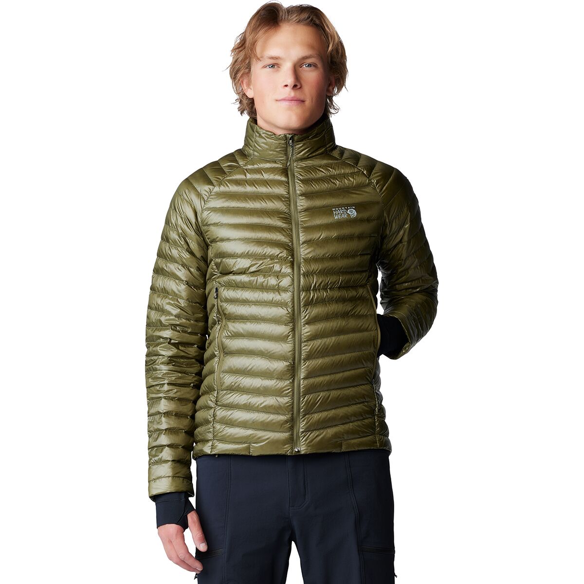 Image of Mountain Hardwear Ghost Whisperer Jacket - Men's Combat Green, XL