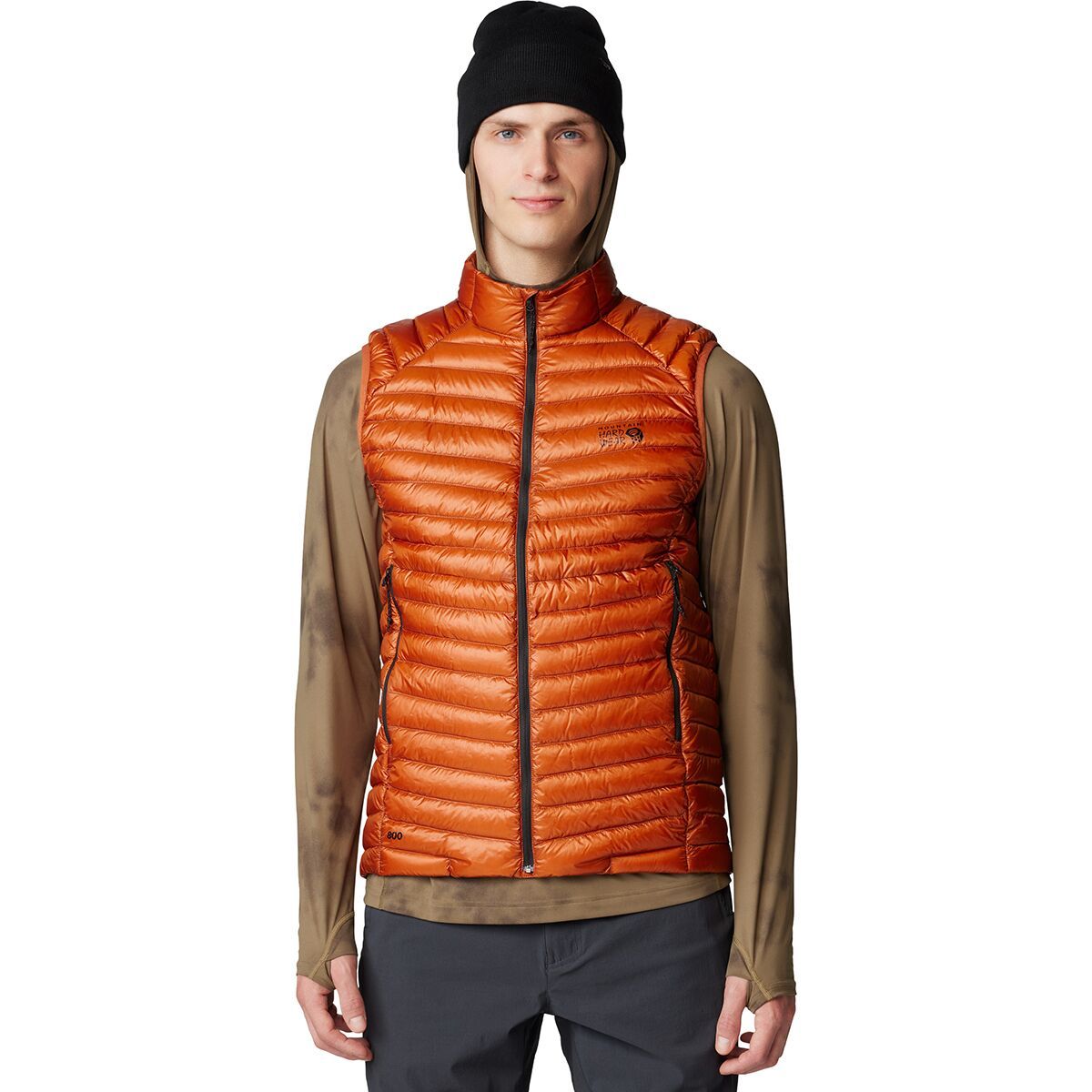 Mountain Hardwear Ghost Whisperer Vest - Men's Volcanic/Foil, L