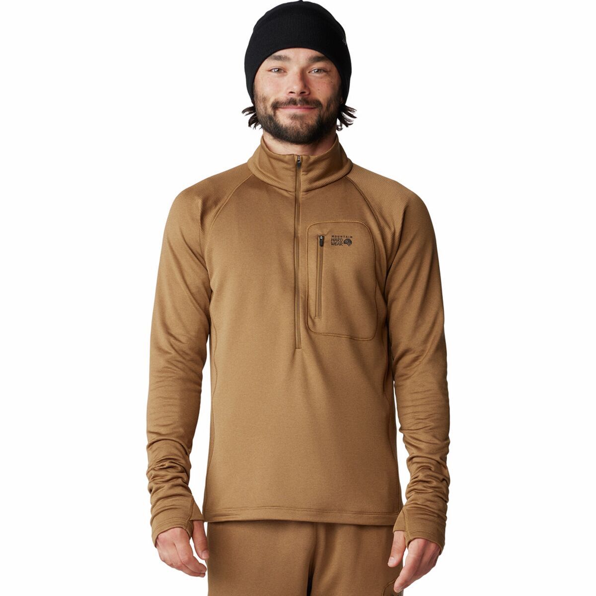 Image of Mountain Hardwear Glacial Trail 1/2-Zip Pullover - Men's Corozo Nut, S