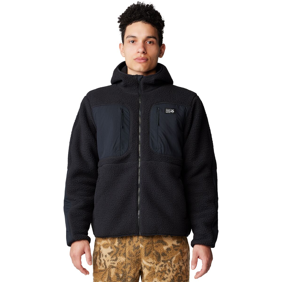 Image of Mountain Hardwear HiCamp Fleece Hoodie - Men's Black, XL