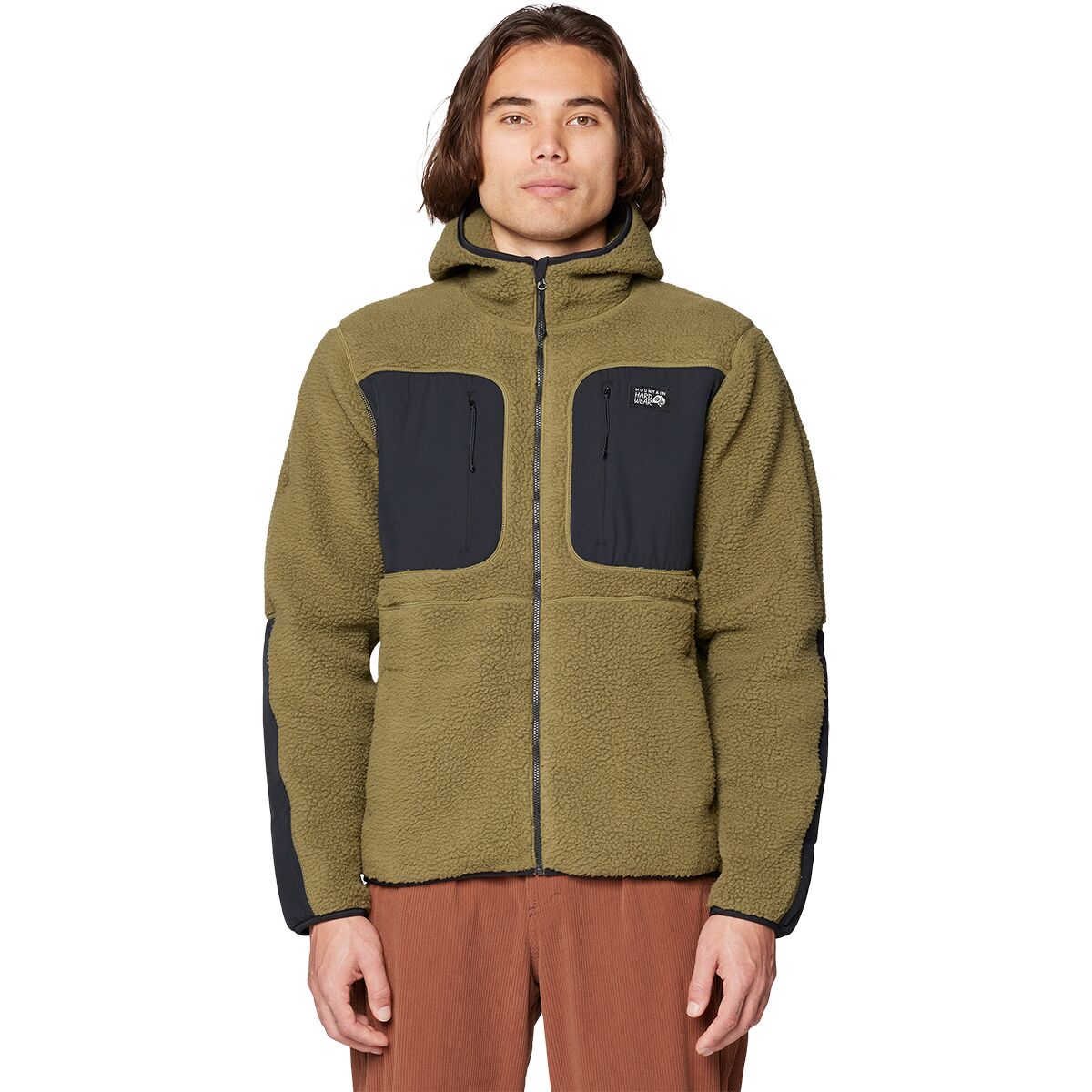 Image of Mountain Hardwear HiCamp Fleece Hoodie - Men's Combat Green, M