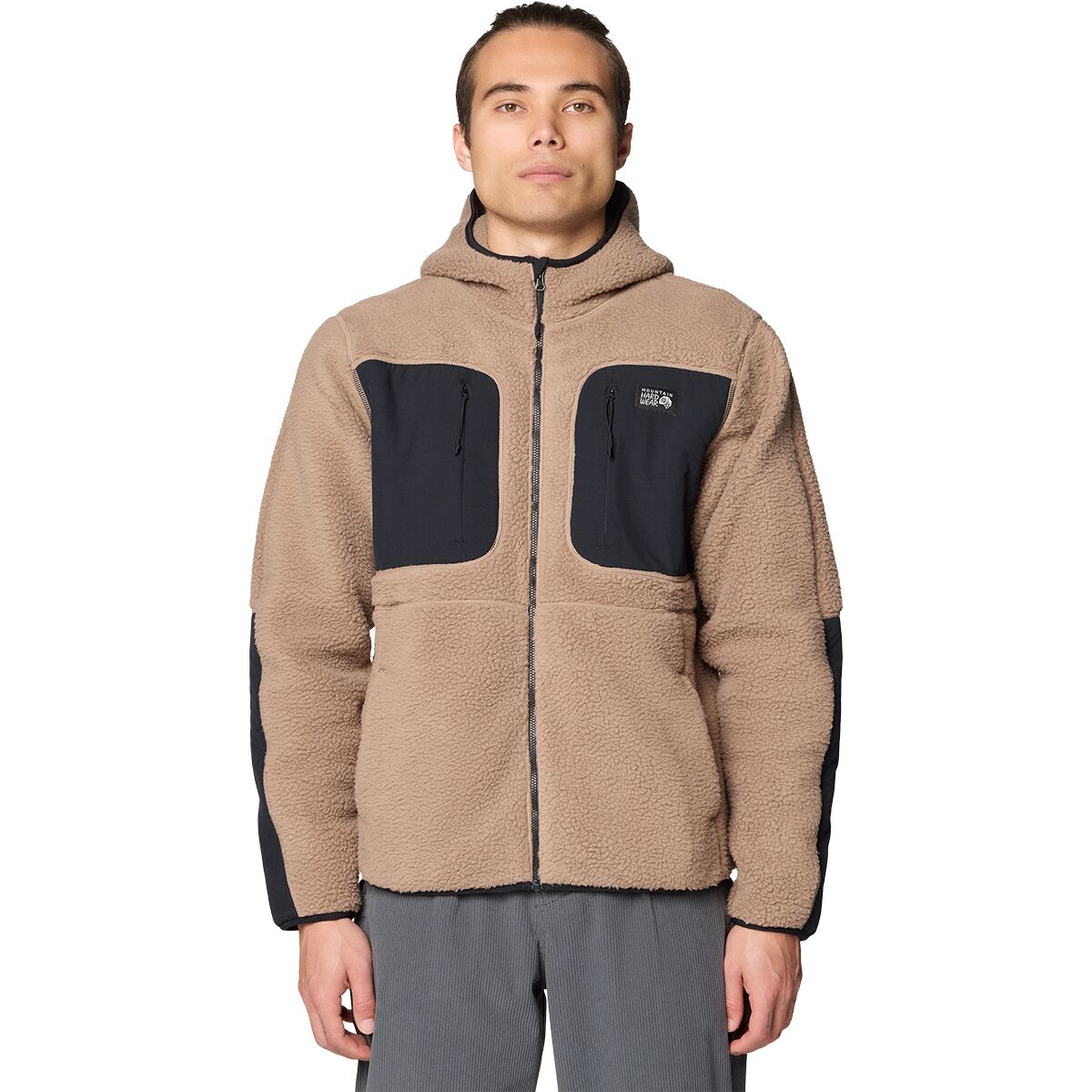 Image of Mountain Hardwear HiCamp Fleece Hoodie - Men's Wild Taupe, L