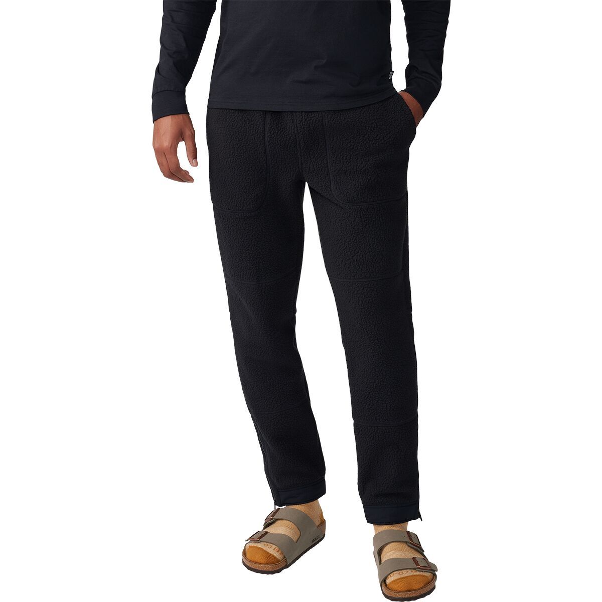 Image of Mountain Hardwear HiCamp Fleece Jogger - Men's Black, XXL/Reg