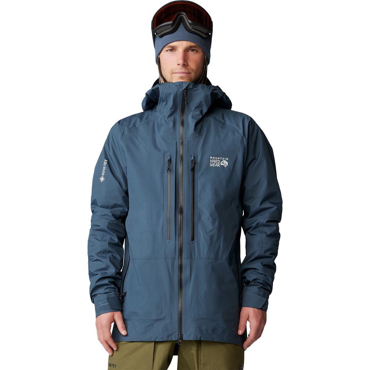Image of Mountain Hardwear High Exposure GORE-TEX C-Knit Jacket - Men's Montauk Blue, XXL