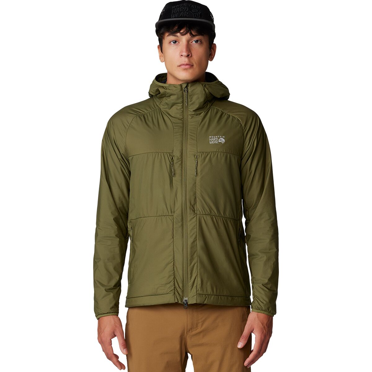 Image of Mountain Hardwear Kor Airshell Warm Jacket - Men's Combat Green, S