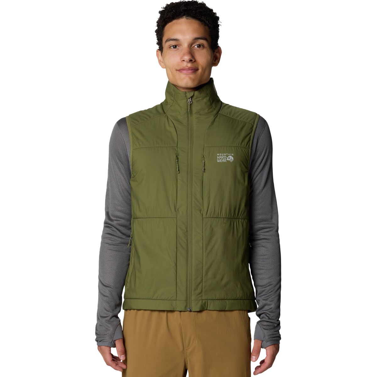 Image of Mountain Hardwear Kor Airshell Warm Vest - Men's Combat Green, L
