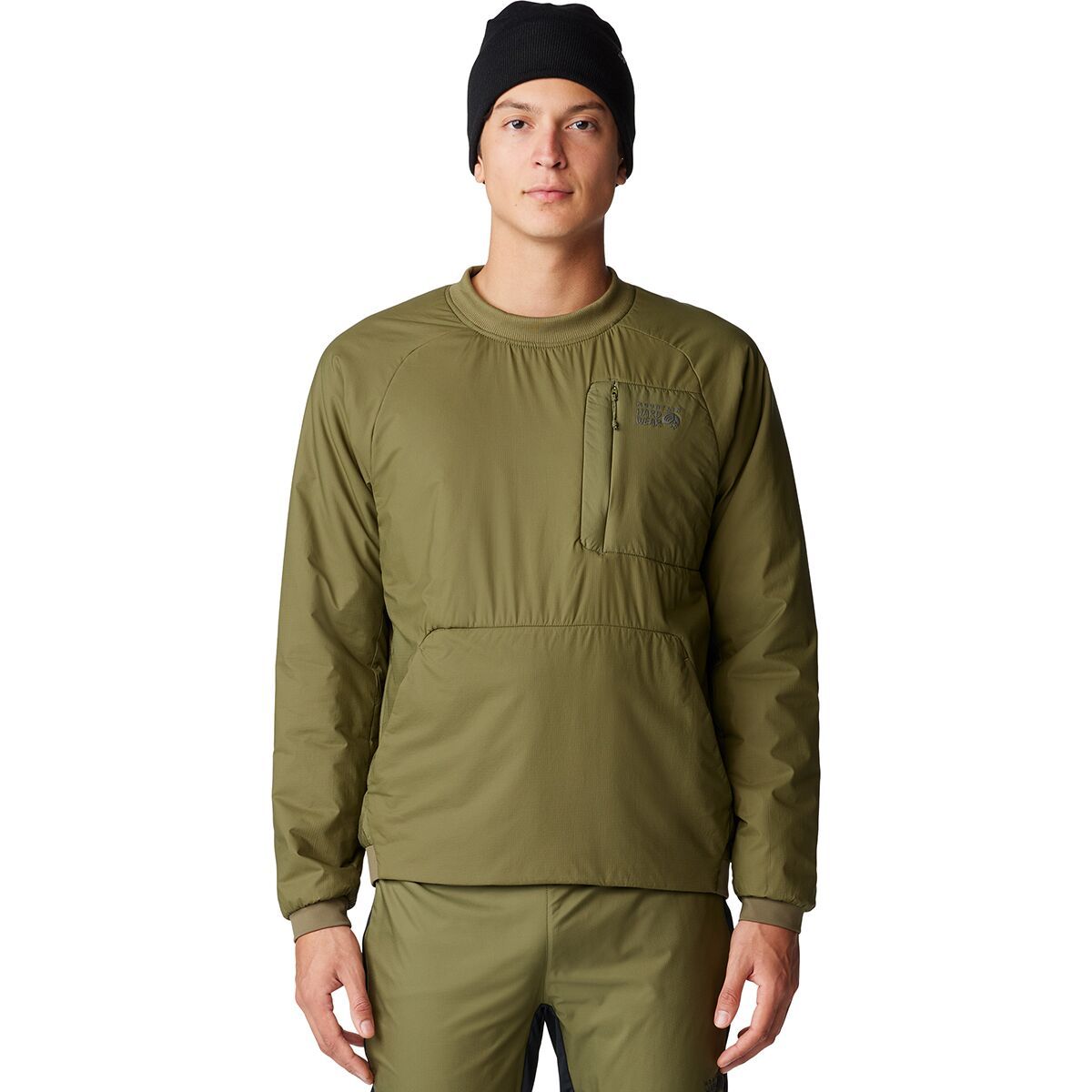 Image of Mountain Hardwear Kor Alloy Crew Sweatshirt - Men's Combat Green, XL