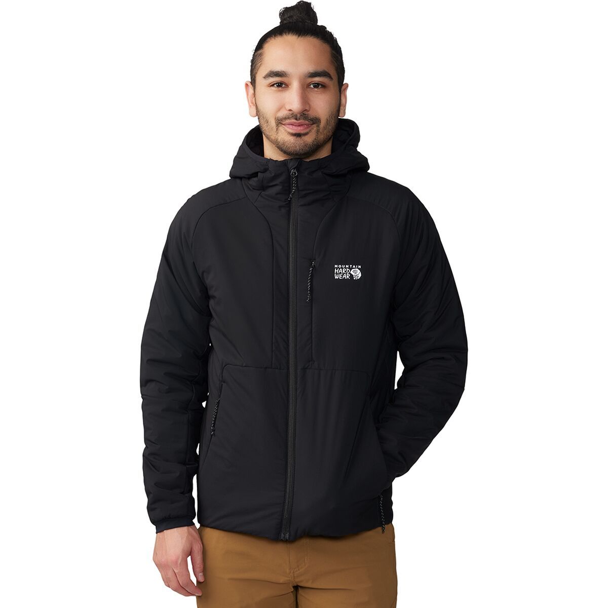 Image of Mountain Hardwear Kor Stasis Hooded Jacket - Men's Black, XL