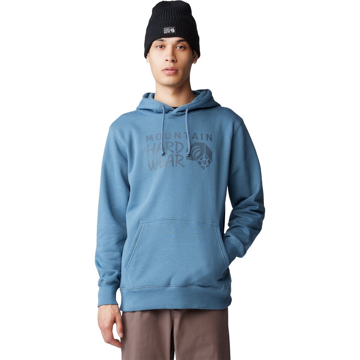 Image of Mountain Hardwear Logo M Pullover Hoodie - Men's Asiatic Blue, L