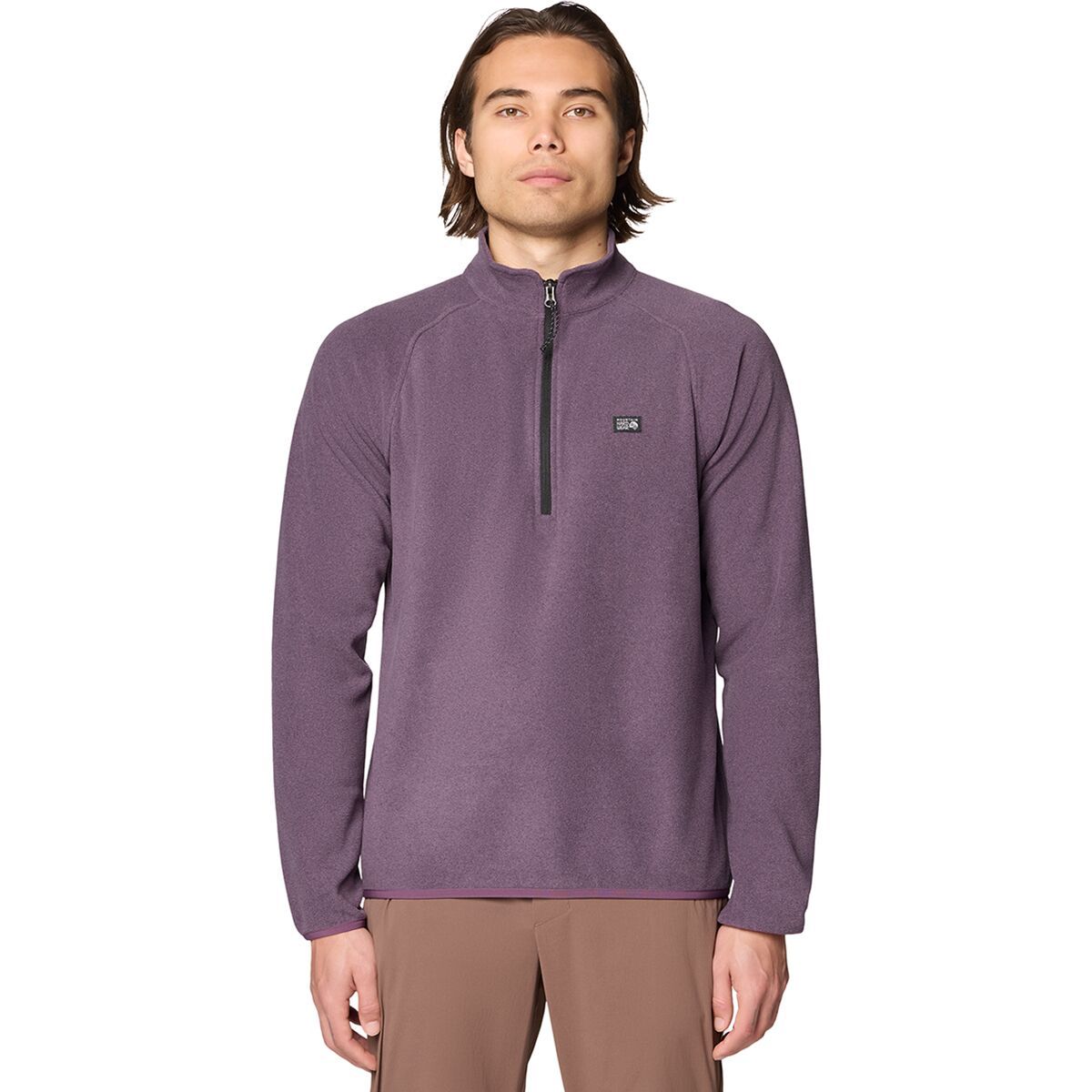 Image of Mountain Hardwear Microchill 1/4-Zip Pullover - Men's Dusty Purple Heather, XL