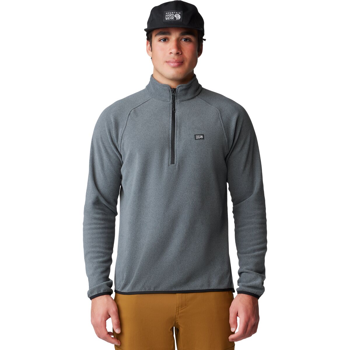 Image of Mountain Hardwear Microchill 1/4-Zip Pullover - Men's Volcanic Heather, M