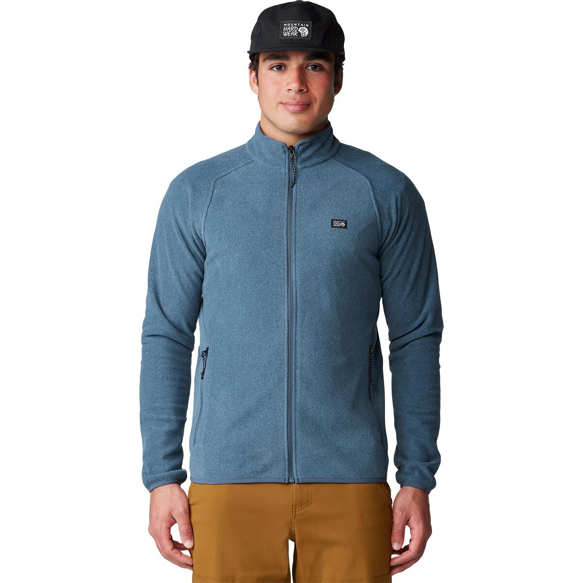 Image of Mountain Hardwear Microchill Full-Zip Jacket - Men's Montauk Blue Heather, XL