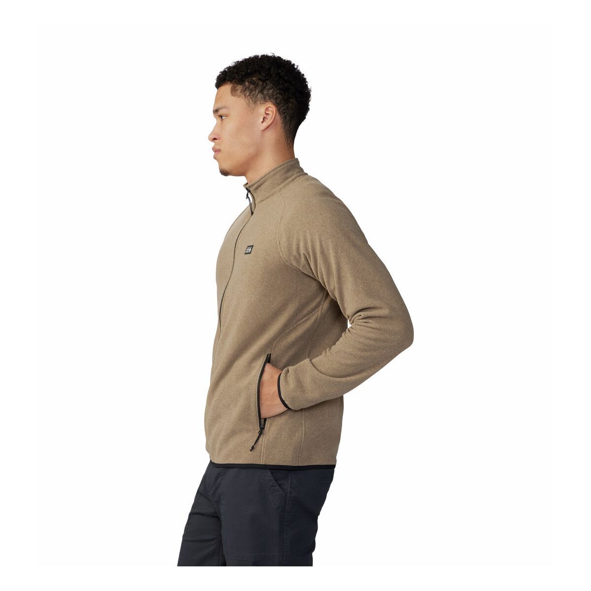 Image of Mountain Hardwear Microchill Full-Zip Jacket - Men's Trail Dust Heather, L