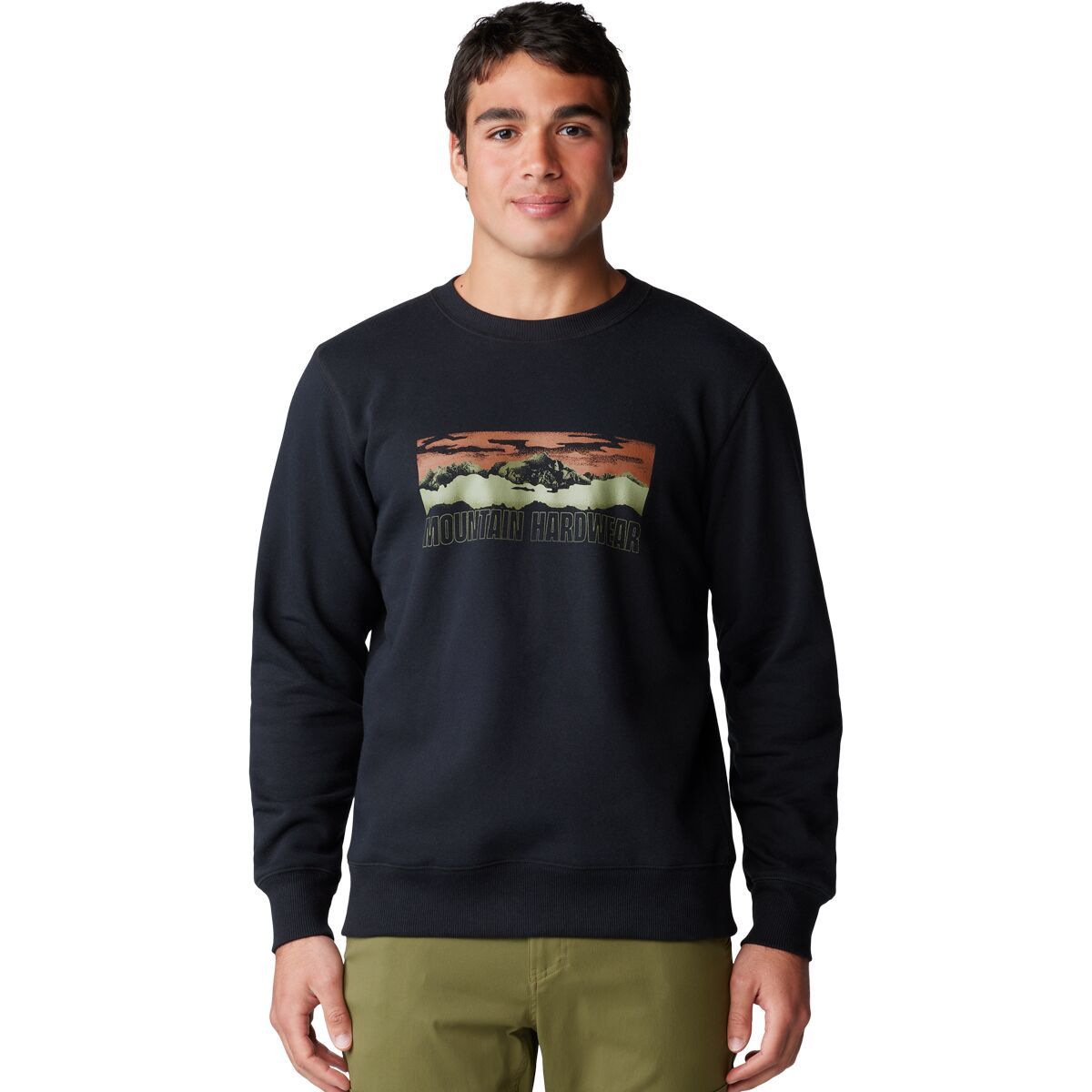 Image of Mountain Hardwear Mt. Whitney Crew Sweatshirt - Men's Black, M