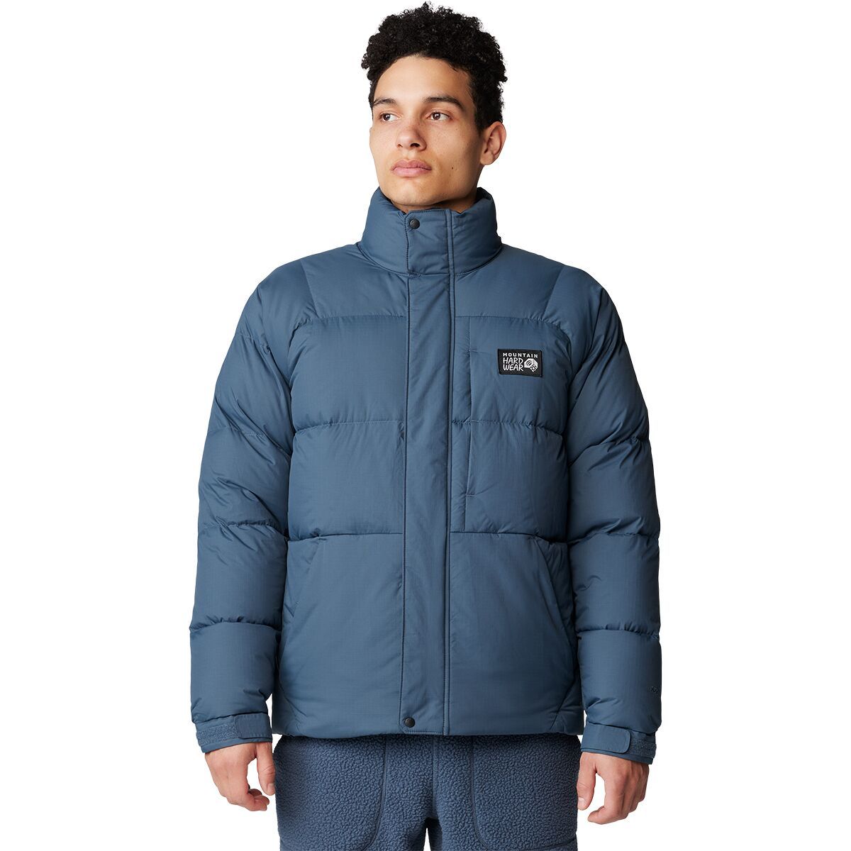 Image of Mountain Hardwear Nevadan Down Jacket - Men's Montauk Blue, M
