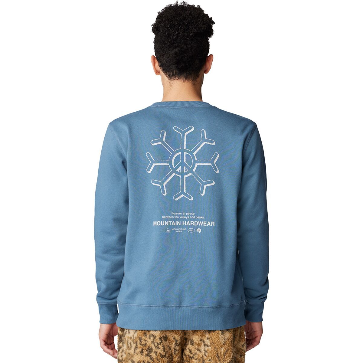 Mountain Hardwear Peace Crew Sweatshirt - Men's Asiatic Blue, XXL