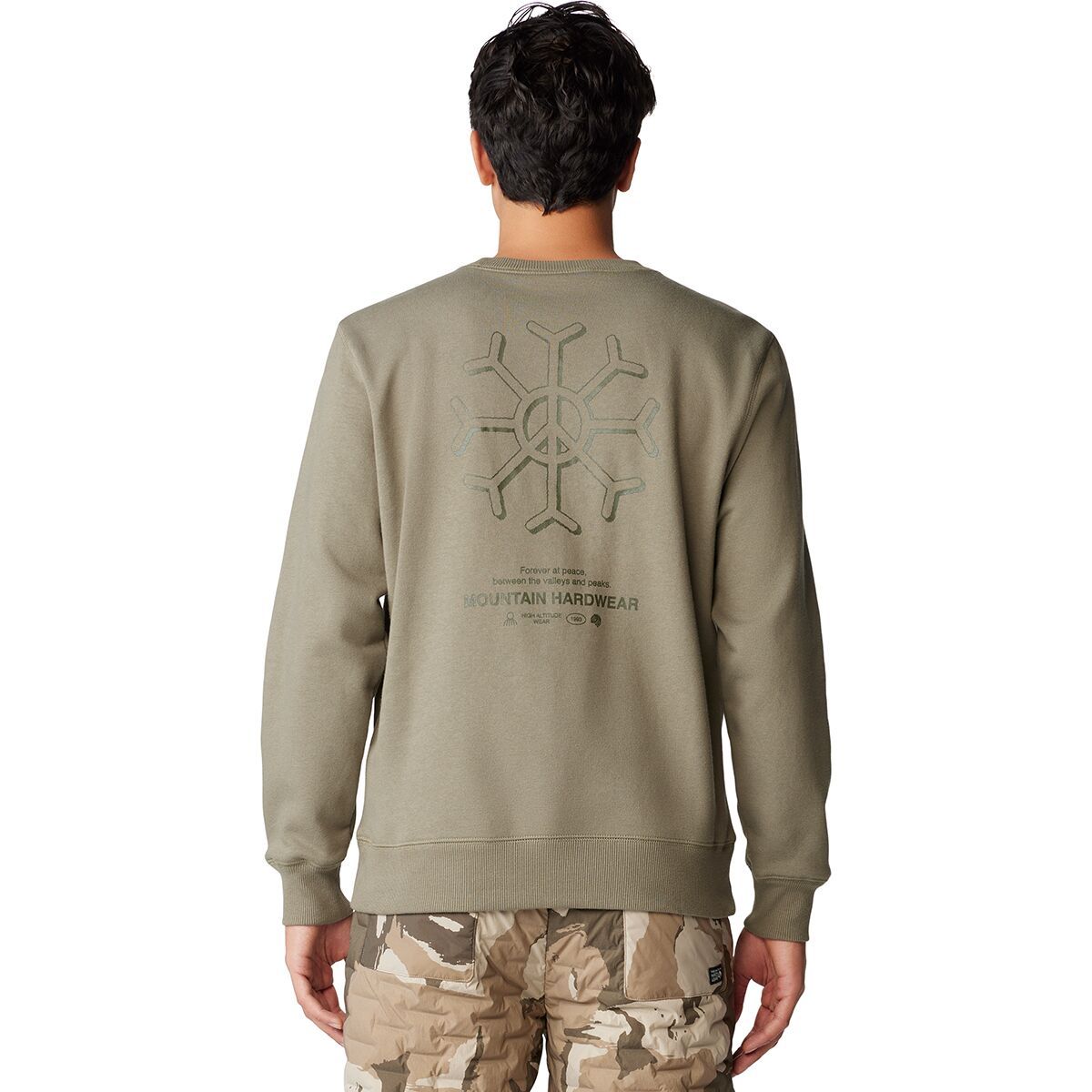 Mountain Hardwear Peace Crew Sweatshirt - Men's Stone Green, L