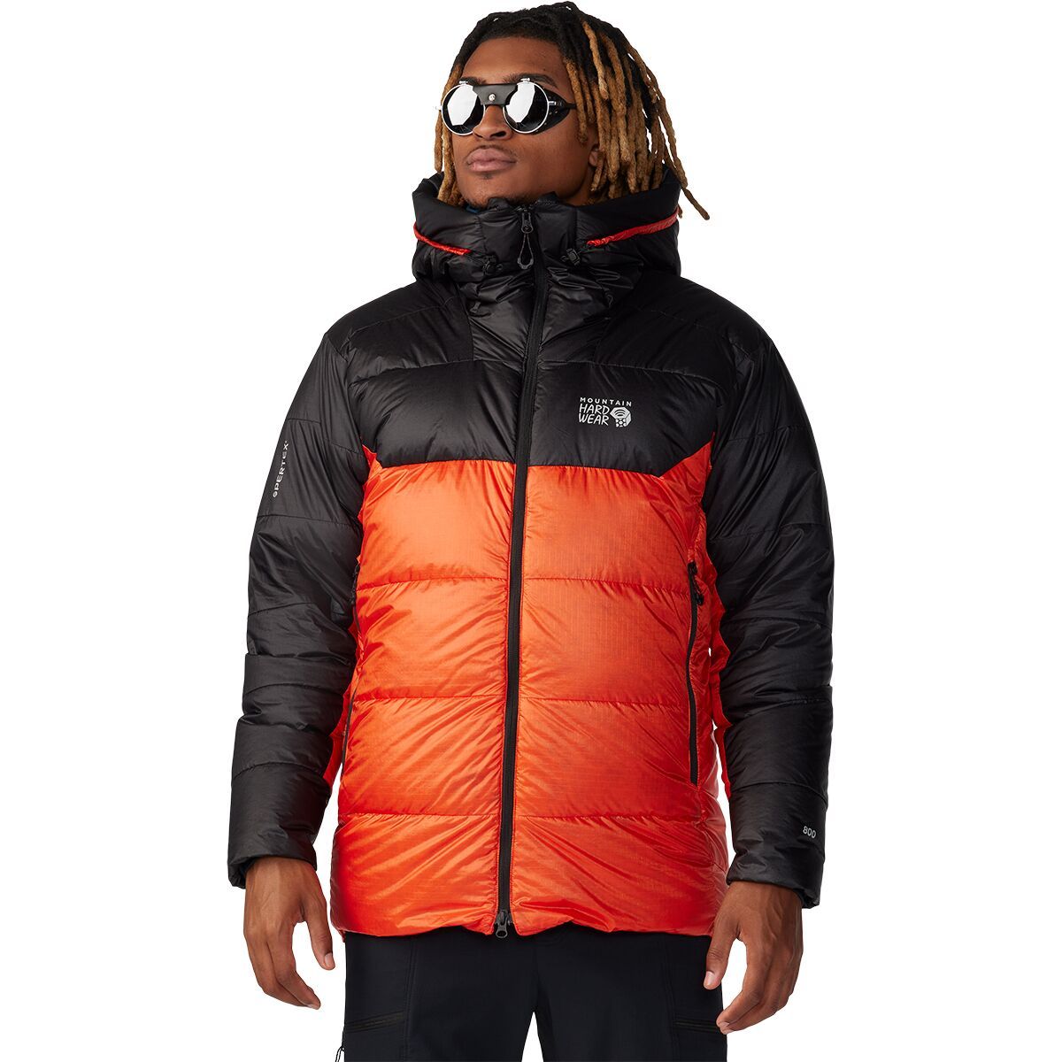 Image of Mountain Hardwear Phantom Belay Down Parka - Men's State Orange/Black, S