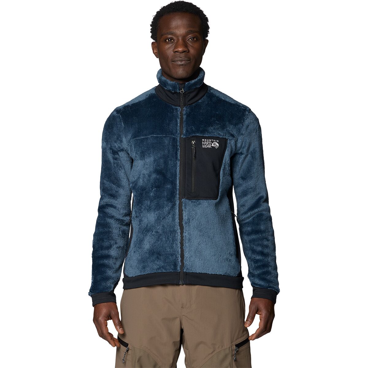 Image of Mountain Hardwear Polartec High Loft Jacket - Men's Astral Blue/Black, M